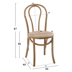 Ξυλινη καρεκλα montreal τυπου βιεννησ hm8914.05 απο ξυλο οξιασ σε χρωμα dark honey ** Ξυλινη καρεκλα montreal τυπου βιεννησ hm8914.05 απο ξυλο οξιασ σε χρωμα dark honey **