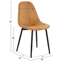 ΚΑΡΕΚΛΑ LEONARDO ΒΕΛΟΥΔΟ ΧΡΥΣΟ ΜΕ ΜΕΤΑΛΛΙΚΑ ΠΟΔΙΑ 45x47x87Υ εκ. HM00100.09 - 4τεμ ** ΚΑΡΕΚΛΑ LEONARDO ΒΕΛΟΥΔΟ ΧΡΥΣΟ ΜΕ ΜΕΤΑΛΛΙΚΑ ΠΟΔΙΑ 45x47x87Υ εκ. HM00100.09 - 4τεμ **