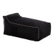 Πουφ zafer hm5772.12 με textiline μαυρο και λευκο ρελι 88x128x40-60υ εκ. **