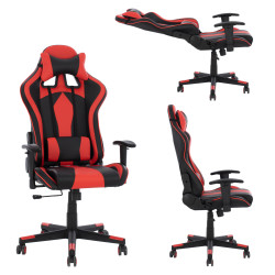 Καρεκλα γραφειου gaming docks hm1162.01 μαυρο κοκκινο pu 67x70x130 εκ. ** Καρεκλα γραφειου gaming docks hm1162.01 μαυρο κοκκινο pu 67x70x130 εκ. **