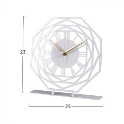 Ρολοι επιτραπεζιο μεταλλικο hm7468.02 25x23 εκ. ** Ρολοι επιτραπεζιο μεταλλικο hm7468.02 25x23 εκ. **