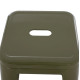 Σκαμπο bar μεταλλικο melita σε dark olive green hm8642.03 43x43x78 εκ. **