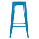 Σκαμπο bar μεταλλικο melita σε μπλε hm8642.08 43x43x78 εκ. **