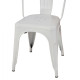 Καρεκλα μεταλλικη melita σε λευκο mat  43x50x82υ εκ. hm8641.21 **