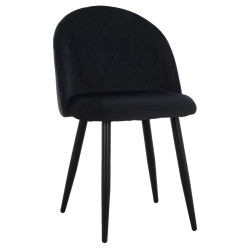 ΚΑΡΕΚΛΑ ODED ΜΕ ΜΕΤΑΛΛΙΚΑ ΜΑΥΡΑ ΠΟΔΙΑ & ΒΕΛΟΥΔΟ ΜΑΥΡΟ HM8731.14 45x52x77 εκ. - 4τεμ ** ΚΑΡΕΚΛΑ ODED ΜΕ ΜΕΤΑΛΛΙΚΑ ΜΑΥΡΑ ΠΟΔΙΑ & ΒΕΛΟΥΔΟ ΜΑΥΡΟ HM8731.14 45x52x77 εκ. - 4τεμ **