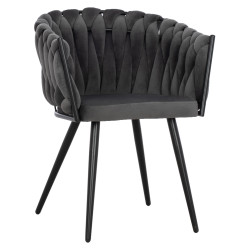 ΠΟΛΥΘΡΟΝΑΚΙ LUANDA ΒΕΛΟΥΔΟ ΓΚΡΙ ΚΑΙ ΜΕΤΑΛΛΙΚΑ ΠΟΔΙΑ HM8741.01 60x54x78 εκ. - 2τεμ ** ΠΟΛΥΘΡΟΝΑΚΙ LUANDA ΒΕΛΟΥΔΟ ΓΚΡΙ ΚΑΙ ΜΕΤΑΛΛΙΚΑ ΠΟΔΙΑ HM8741.01 60x54x78 εκ. - 2τεμ **