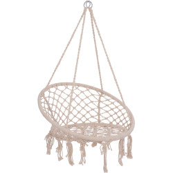 Κρεμαστη φωλια neena σε λευκο χρωμα hm5768 80x73x99 εκ. **