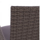 Πολυθρονα μεταλλικη anisha με μαξιλαρι wicker γκρι στοιβαζομενη 56x60x94 εκ.hm5685.01 **