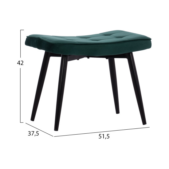 Πολυθρονα μπερζερα crawley με υποποδιο hm8918.03 κυπαρισσι βελουδο 70x57x103 εκ. ** Πολυθρονα μπερζερα crawley με υποποδιο hm8918.03 κυπαρισσι βελουδο 70x57x103 εκ. **