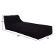 Πουφ tanea hm5807.04 μαυρο με uv protection 190x80x60υ εκ. **