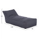 Πουφ alok hm5806.02 γκρι με uv protection  140x70x60υ εκ. **