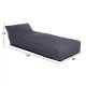 Πουφ tanea hm5807.02 γκρι με uv protection 190x80x60υ εκ. **