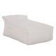 Πουφ zafer hm5772.11 με textilene 600gr/m2 2x1 λευκο 88x128x60υεκ **