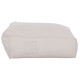 Πουφ yamin 2ατομων με textilene 600gr/m2 2x1 λευκο hm5773.11 140x140x40-60υεκ. **