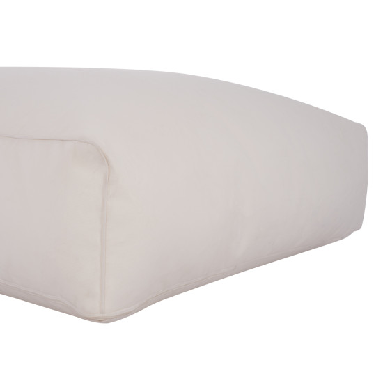 Πουφ yamin 2ατομων με textilene 600gr/m2 2x1 λευκο hm5773.11 140x140x40-60υεκ. **