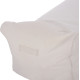 Πουφ ξαπλωστρα wadelin hm5774.11 με textiline λευκο 190x80x40-60υ εκ. **