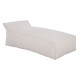 Πουφ ξαπλωστρα wadelin hm5774.11 με textiline λευκο 190x80x40-60υ εκ. **