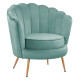 Πολυθρονα coquille απο βελουδο φυστικι hm8493.07 80x78x85y εκ. **