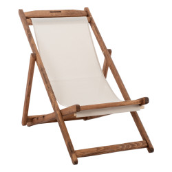 Σεζλονγκ λημνοσ μασιφ οξια εμπ/σμοσ καρυδι με pvc 2χ1 εκρου hm11707.60t **