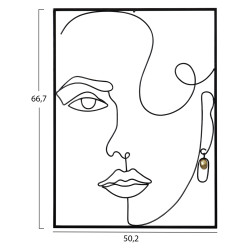 Διακοσμητικο τοιχου μεταλλικο μαυρο hm7549 50.2x66.7x3.2 ** Διακοσμητικο τοιχου μεταλλικο μαυρο hm7549 50.2x66.7x3.2 **