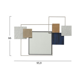 Διακοσμητικο τοιχου μεταλλικο με καθρεπτη hm7560 95.9x5.7x66 εκ. ** Διακοσμητικο τοιχου μεταλλικο με καθρεπτη hm7560 95.9x5.7x66 εκ. **