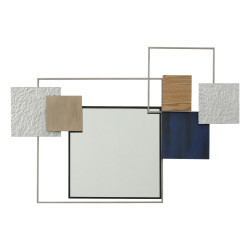 Διακοσμητικο τοιχου μεταλλικο με καθρεπτη hm7560 95.9x5.7x66 εκ. **