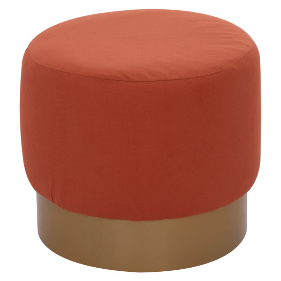 Σκαμπο vinde hm9260.02 κοραλι με χρυση βαση φ40x35 εκ. **