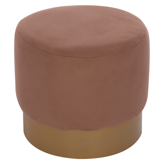 Σκαμπο vinde hm9260.04 καφε με χρυση βαση φ40x35 εκ. **