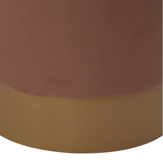 Σκαμπο vinde hm9260.04 καφε με χρυση βαση φ40x35 εκ. **