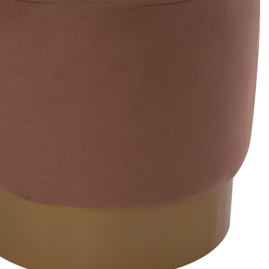 Σκαμπο vinde hm9260.04 καφε με χρυση βαση φ40x35 εκ. **