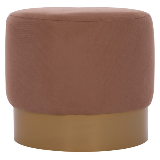 Σκαμπο vinde hm9260.04 καφε με χρυση βαση φ40x35 εκ. **