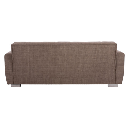 Καναπεσ κρεβατι polya τριθεσιοσ καφε hm3240.02 215x80x77 εκ. **