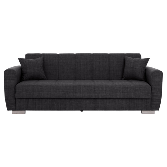 Καναπεσ κρεβατι polya τριθεσιοσ hm3240.03 γκρι 215x85x76υ εκ. **