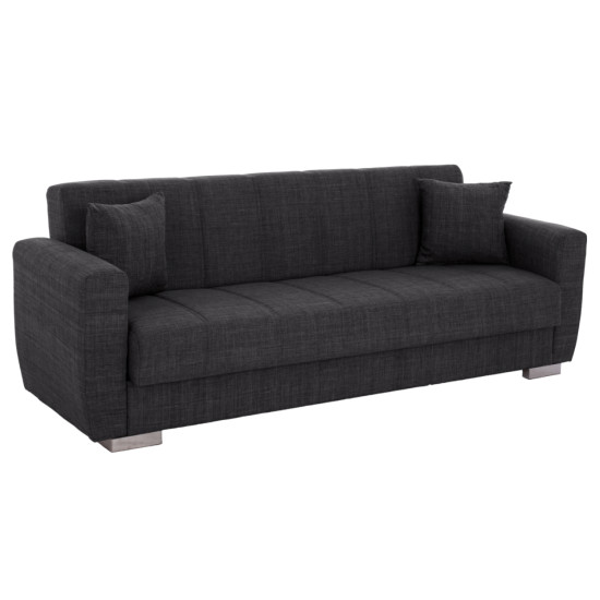 Καναπεσ κρεβατι polya τριθεσιοσ hm3240.03 γκρι 215x85x76υ εκ. **