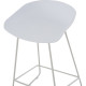 ΣΚΑΜΠΟ ΜΠΑΡ NAILA HM9299.01 ΛΕΥΚΟ ΜΕΣΑΙΟΥ ΥΨΟΥΣ 44x44x74Yεκ. - 2τεμ **