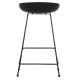 ΣΚΑΜΠΟ ΜΠΑΡ NAILA HM9299.02 ΜΑΥΡΟ ΜΕΣΑΙΟΥ ΥΨΟΥΣ 44x44x74Yεκ. - 2τεμ **