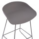ΣΚΑΜΠΟ ΜΠΑΡ NAILA HM9299.10 ΓΚΡΙ ΜΕΣΑΙΟΥ ΥΨΟΥΣ 44x44x74Yεκ. - 2τεμ **