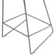 ΣΚΑΜΠΟ ΜΠΑΡ NAILA HM9299.10 ΓΚΡΙ ΜΕΣΑΙΟΥ ΥΨΟΥΣ 44x44x74Yεκ. - 2τεμ **