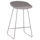 ΣΚΑΜΠΟ ΜΠΑΡ NAILA HM9299.10 ΓΚΡΙ ΜΕΣΑΙΟΥ ΥΨΟΥΣ 44x44x74Yεκ. - 2τεμ **