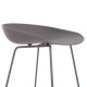 ΣΚΑΜΠΟ ΜΠΑΡ NAILA HM9299.10 ΓΚΡΙ ΜΕΣΑΙΟΥ ΥΨΟΥΣ 44x44x74Yεκ. - 2τεμ **