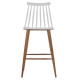 ΣΚΑΜΠΟ ΜΠΑΡ VANESSA HM9300.01 ΛΕΥΚΟ ΜΕΣΑΙΟΥ ΥΨΟΥΣ 43x45x97Υεκ. - 2τεμ **