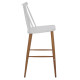 ΣΚΑΜΠΟ ΜΠΑΡ VANESSA HM9300.01 ΛΕΥΚΟ ΜΕΣΑΙΟΥ ΥΨΟΥΣ 43x45x97Υεκ. - 2τεμ **