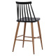 ΣΚΑΜΠΟ ΜΠΑΡ VANESSA ΜΑΥΡΟ ΜΕΣΑΙΟΥ ΥΨΟΥΣ HM9300.02  43x45x97Υεκ. - 2τεμ **