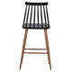 ΣΚΑΜΠΟ ΜΠΑΡ VANESSA ΜΑΥΡΟ ΜΕΣΑΙΟΥ ΥΨΟΥΣ HM9300.02  43x45x97Υεκ. - 2τεμ **