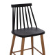 ΣΚΑΜΠΟ ΜΠΑΡ VANESSA ΜΑΥΡΟ ΜΕΣΑΙΟΥ ΥΨΟΥΣ HM9300.02  43x45x97Υεκ. - 2τεμ **