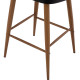 ΣΚΑΜΠΟ ΜΠΑΡ VANESSA ΜΑΥΡΟ ΜΕΣΑΙΟΥ ΥΨΟΥΣ HM9300.02  43x45x97Υεκ. - 2τεμ **
