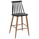 ΣΚΑΜΠΟ ΜΠΑΡ VANESSA ΜΑΥΡΟ ΜΕΣΑΙΟΥ ΥΨΟΥΣ HM9300.02  43x45x97Υεκ. - 2τεμ **