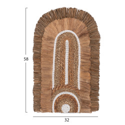 Διακοσμητικο τοιχου me αμπακα σε χρωμα φυσικο 32x58x8εκ.hm7791 ** Διακοσμητικο τοιχου me αμπακα σε χρωμα φυσικο 32x58x8εκ.hm7791 **