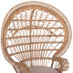 Πολυθρονα royal peacock hm9342 rattan σε φυσικο-μαξιλαρι μπεζ 114x72x150yεκ. **