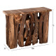 Κονσολα hm9336 απο μασιφ ξυλο τeak φυσικο 100x35x75y εκ. **